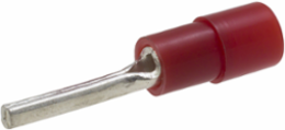 ILSCON Pin Terminal, Conductor Range 18-22, Nylon Insulated, Red Color Code, Pack of 50
