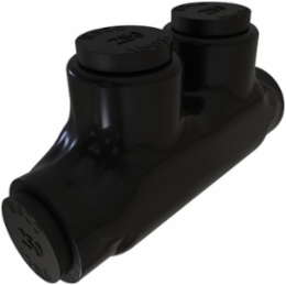 Nimbus Insulated Aluminum In-Line Splicer-Reducer Connector, Conductor Range 250-6, 2 Ports, Tin Plated, UL, CSA