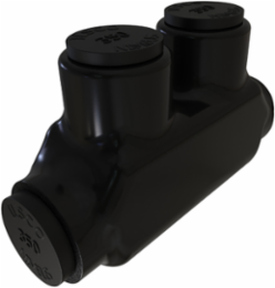 Nimbus Insulated Aluminum In-Line Splicer-Reducer Connector, Conductor Range 350-6, 2 Ports, Tin Plated, UL, CSA