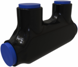 Nimbus Insulated Aluminum In-Line Splicer-Reducer Connector, Conductor Range 500-4, Flex 250-6 H,I,K 4/0-4 M 262.2-4 DLO, 2 Ports, Tin Plated, UL, CSA