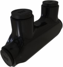Nimbus Insulated Aluminum In-Line Splicer-Reducer Connector, Conductor Range 500-4, 2 Ports, Tin Plated, UL, CSA
