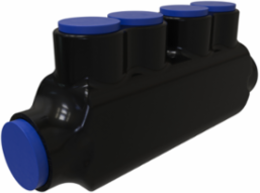 Nimbus Insulated Aluminum In-Line Splicer-Reducer Connector, Conductor Range 750-250, Flex 500-3/0 H,I,K 4/0-3/0 M 535.3-3/0 DLO, 2 Ports, Tin Plated, UL, CSA