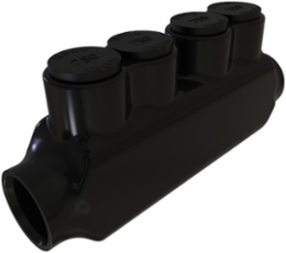 Nimbus Insulated Aluminum In-Line Splicer-Reducer Connector, Conductor Range 750-250, 2 Ports, Tin Plated, UL, CSA