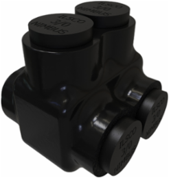 Insulated Aluminum Multi-Tap Connector 3/0-6, 2 Ports, 600V, Tin Plated
