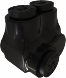 Nimbus Insulated Aluminum In-Line Splicer-Reducer Connector Offset, Conductor Range 3/0-6, 2 Ports, Tin Plated, UL, CSA