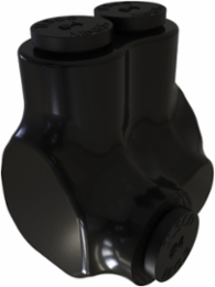 Nimbus Insulated Aluminum In-Line Splicer-Reducer Connector Offset, Conductor Range 4-14, 2 Ports, Tin Plated, UL, CSA