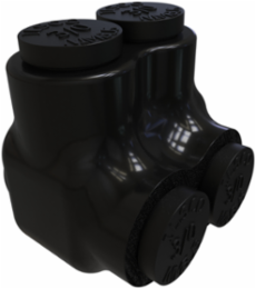 Insulated Aluminum Multi-Tap Connector 3/0-6 AWG, 2 Ports, Tin Plated, 600V