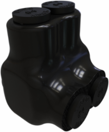 Nimbus Insulated Aluminum Multi-Tap Connector, 4-14 AWG, 2 Ports, Tin Plated
