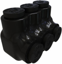 Nimbus Insulated Multi-Tap Connector, 3 Ports, Conductor Range 3/0-6, Tin Plated