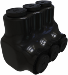 Nimbus Insulated Aluminum Multi-Tap Connector, 3 Ports, Conductor Range 4-14, 600V