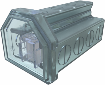 Cleartap Insulated Aluminum Multi-Tap Connector 4 Ports, 4/0-6 AWG, Tin Plated, 600V