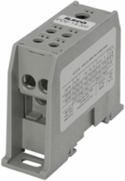Power Distribution Block, High SCCR, Dual Rated, Line Conductor Range 3/0-14, Load Range 2-14, 1 Port Per Pole Line Side, 4 Ports Per Pole Load Side, 1 Pole, UL, CSA, Din Rail Mountable