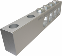 Aluminum Spade Type Transformer Lug, Dual Rated, Conductor Range 500-2, 4 Ports