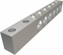 Aluminum Spade Type Transformer Lug, Dual Rated, Conductor Range 750-1/0, 6 Ports
