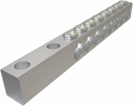 Aluminum Spade Type Transformer Lug, Dual Rated, Conductor Range 350-12, 8 Ports