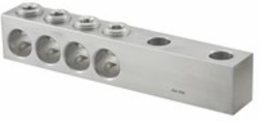 Aluminum Spade Type Transformer Lug, Dual Rated, Conductor Range 350-10, 4 Ports