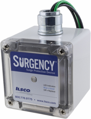 Surgency Surge Protection, Residential, Lead Wire Size 12, 1 Phase, Split System, 50kA Surge Current, 120/240 V, Indicator LED, UL, CSA