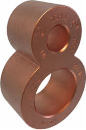 Permaground Copper Grounding Connector, Main Conductor Range 2/0-2, Tap Range 2/0-2, Ground Rod Size 1in, UL, CSA