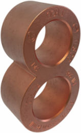 Permaground Copper Grounding Connector, Main Conductor Range 500-300, Tap Range 500-300, Ground Rod Size 1in, UL, CSA