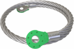 Copper Surface Bonding Jumper, 2 Holes, 1/4in Bolt Size, 21in, UL