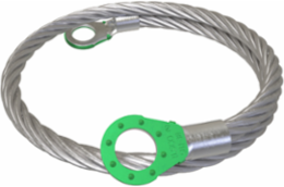 Copper Surface Bonding Jumper, 2 Holes, 3/8in Bolt Size, 18in, UL