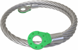 Copper Surface Bonding Jumper, 2 Holes, 5/16in Bolt Size, 18in, UL