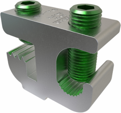 Aluminum Lay-in Ground Lug, Dual Rated, Conductor Range 1/0-14, Tin Plated, UL, CSA