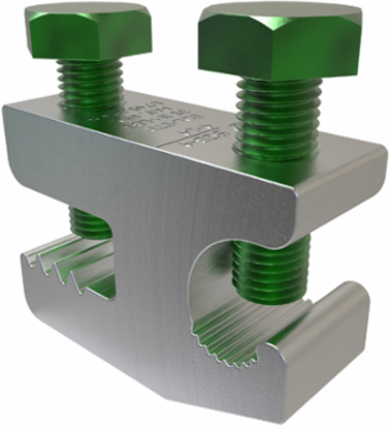 Aluminum Lay-in Ground Lug, Dual Rated, Conductor Range 4-14, Tin Plated, UL, CSA