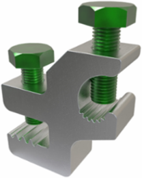 Aluminum Lay-in Ground Lug Offset, Dual Rated, Conductor Range 4-14, Tin Plated, UL, CSA