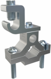 Permaground Aluminum Ground Clamp, Dual Rated, Conductor Range 1/0-14, Pipe Sizes 1/2 to 1in, UL