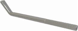 Structural Steel Ground Stud, 3/8in Nominal Rod Side, Equivalent Conductor Size 3, Tin Plated