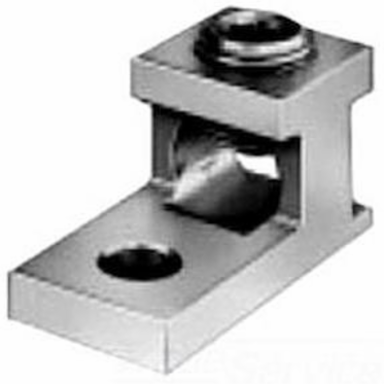 Aluminum Mechanical Lug, Conductor Range 2-14, 1 Port, 1 Hole, 1/4in Bolt Size, Tin Plated, UL, CSA