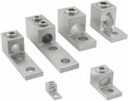Aluminum Mechanical Lug, Conductor Range 350-6, 1 Port, 1 Hole, 3/8in Bolt Size, Tin Plated, UL, CSA