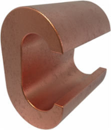 Permaground Copper Grounding C Crimp, Main Conductor Range 2 Str-2 Sol, Tap Range 4-8 Sol, UL, CSA