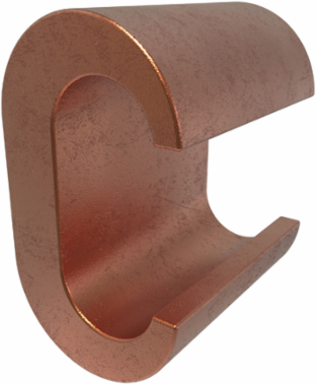 Permaground Copper Grounding C Crimp, Main Conductor Range 2 Str-2 Sol, Tap Range 2 Str-2 Sol, UL, CSA