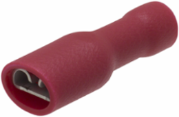 ILSCON Disconnect Terminal, Conductor Range 18-22, Female, Vinyl Fully Insulated, Red Color Code, 0.187 x .020in Tab Size, Pack of 50