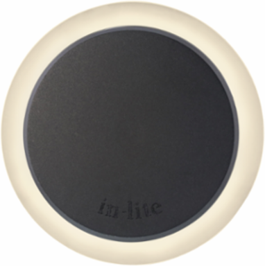 PUCK 22 DARK Integrated Ground Fixture, Warm White, 12V, 22 mm, Diameter 1.38 Inch