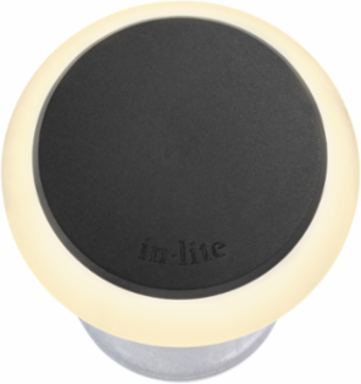 PUCK 22 DARK Integrated Ground Fixture, Warm White, 12V, 22 mm, Diameter 1.38 Inch