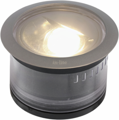 LUNA Integrated Ground Fixture, Warm White, 60mm, 2-3/8 Inch, 12V, 3W, IP67