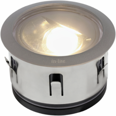 LUNA Integrated Ground Fixture, Warm White, 60mm, 2-3/8 Inch, 12V, 3W, IP67
