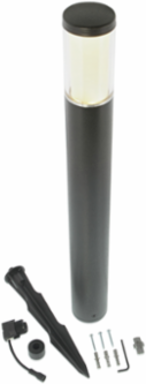 LIV DARK Bollard Light, 24.09 Inch Height, Warm White, 1.5 Watt, Aluminum