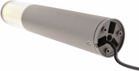 LIV LOW SILVER Bollard Fixture, 14.65 Inch Height, 12V, 1.5 Watt, 2.64 Inch Diameter