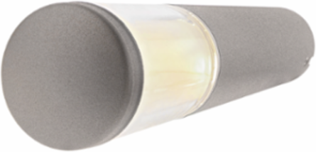 LIV LOW SILVER Bollard Fixture, 14.65 Inch Height, 12V, 1.5 Watt, 2.64 Inch Diameter