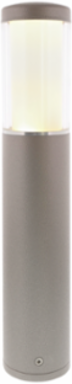 LIV LOW SILVER Bollard Fixture, 14.65 Inch Height, 12V, 1.5 Watt, 2.64 Inch Diameter