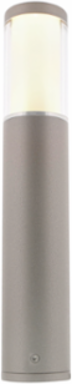 LIV LOW SILVER Bollard Fixture, 14.65 Inch Height, 12V, 1.5 Watt, 2.64 Inch Diameter