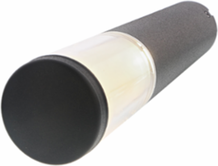LIV LOW DARK Bollard Fixture, 14.65 Inch Height, 2.5 VA, Warm White 2,750 k