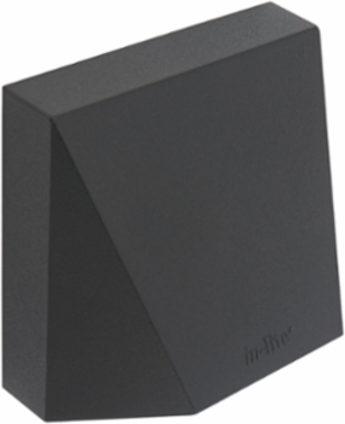 WEDGE DARK Wall Fixture, 12V AC, 1 Watt, Aluminum, 3.94 Inch Height, IP55