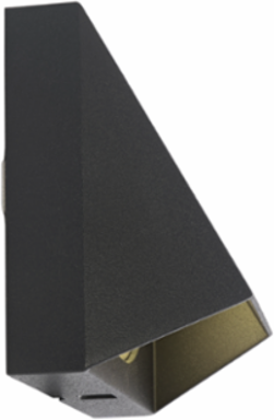 WEDGE DARK Wall Fixture, 12V AC, 1 Watt, Aluminum, 3.94 Inch Height, IP55