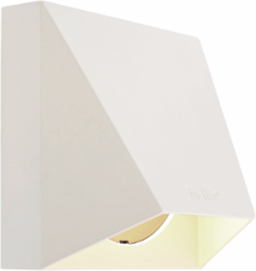 WEDGE WHITE Wall Fixture, 2.48 Inch Width, 12V AC, 1 Watt, Aluminum
