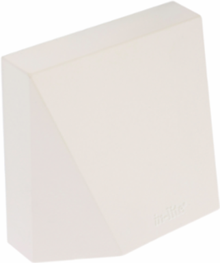 WEDGE WHITE Wall Fixture, 2.48 Inch Width, 12V AC, 1 Watt, Aluminum